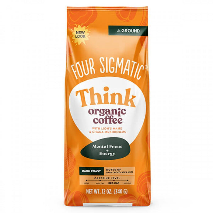 Four Sigmatic Think Organic Ground Coffee with Mushrooms 340g - The Health Shop