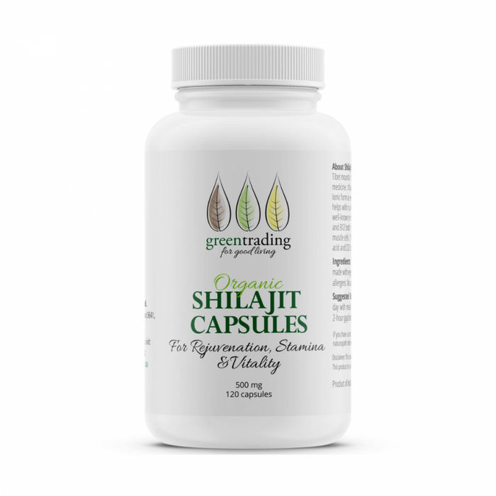 Green Trading Organic Shilajit 500mg 120caps - The Health Shop
