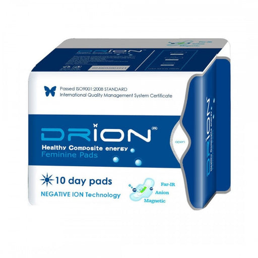 DRION Healthy Composite Energy Feminine Pads - 10 day pads - The Health Shop