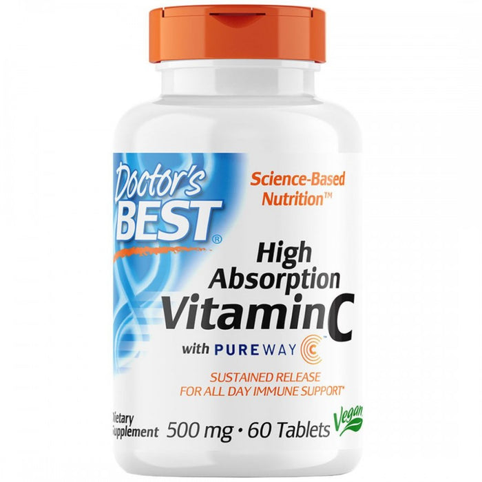 Doctor's Best High Absorption Vitamin C 500mg 60tabs - The Health Shop