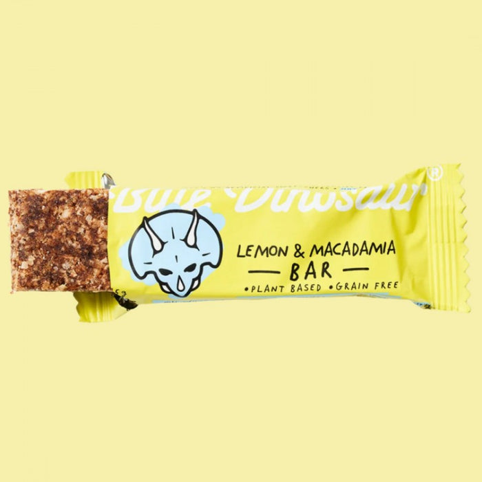 Blue Dinosaur Lemon & Macadamia Bar 45g - The Health Shop