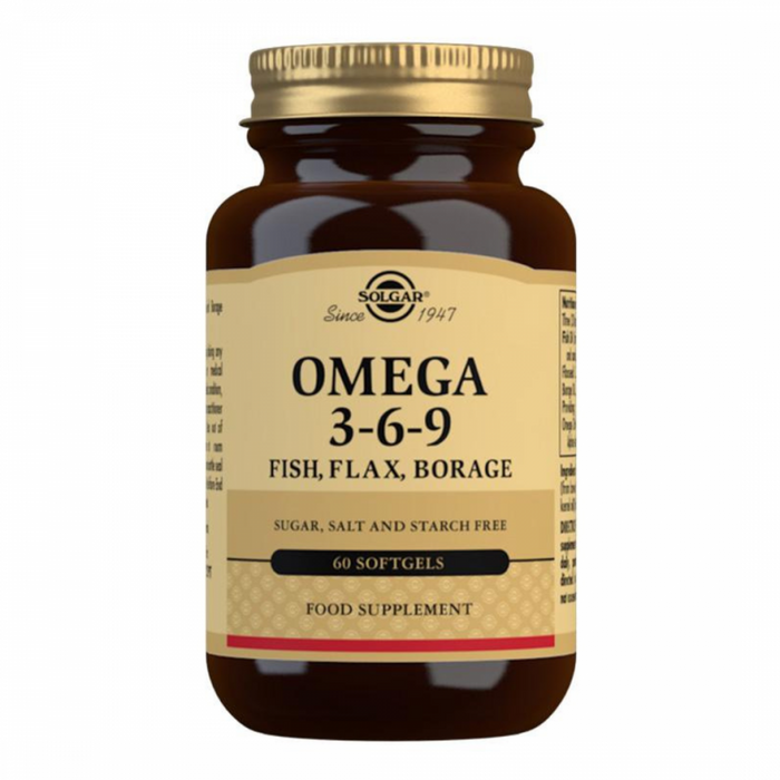 Solgar Omega 3-6-9 Fish, Flax, Borage 120softgels - The Health Shop