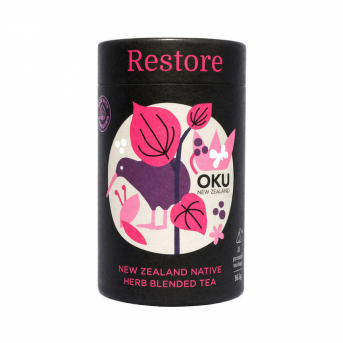 OKU Restore NZ Native Herb Blended Tea 15 teabags - The Health Shop