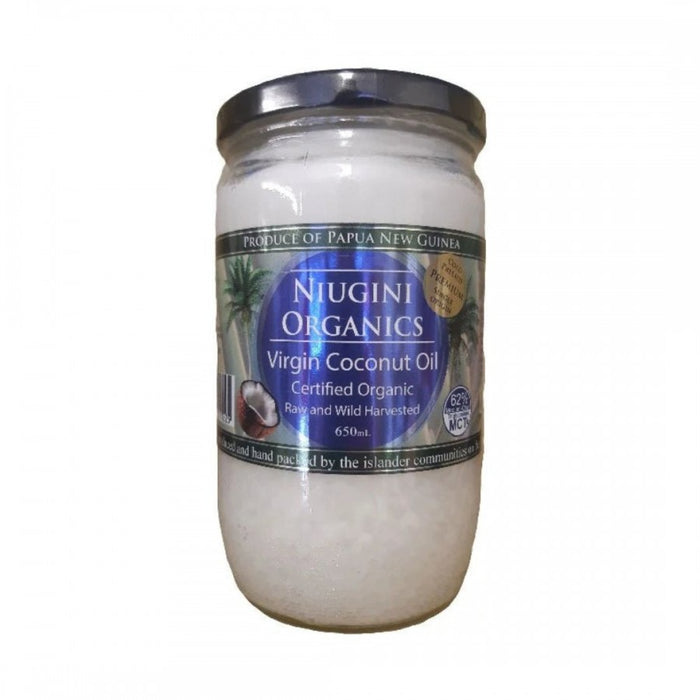 Niugini Organics Raw Organic Virgin Coconut Oil 650ml - The Health Shop
