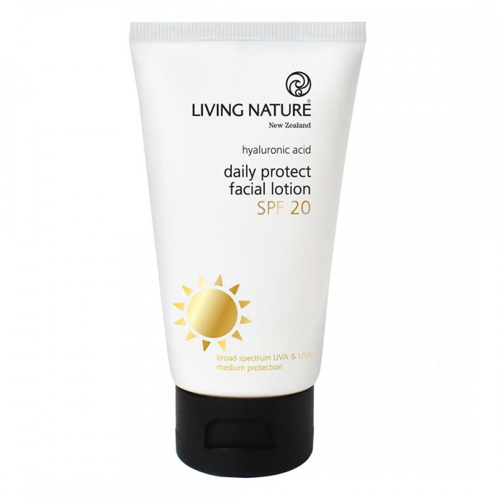 Living Nature Daily Protect Facial Lotion SPF20 75ml - The Health Shop