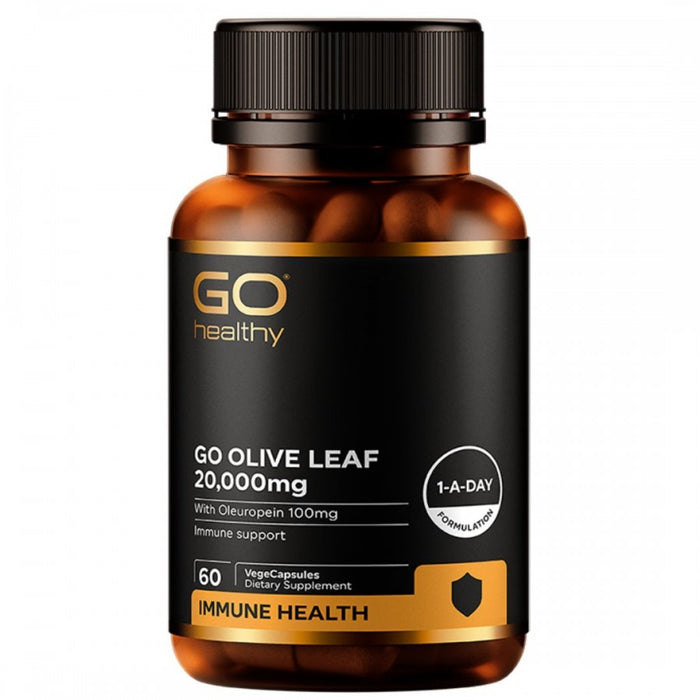 GO Healthy Olive Leaf 20,000mg 60vcaps - The Health Shop