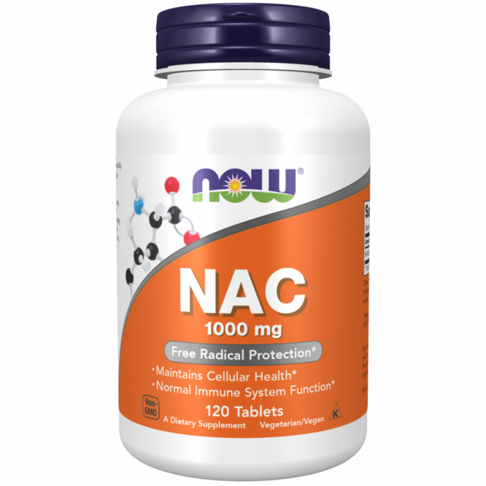 NOW NAC 1000mg 120tabs - The Health Shop
