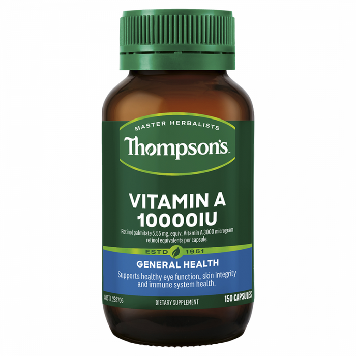 Thompson's Vitamin A 10000IU 150caps - The Health Shop