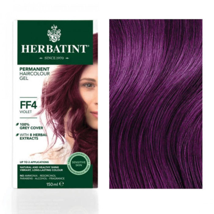 Herbatint Permanent Hair Colour Gel - Flash Fashion: FF4 Violet - The Health Shop