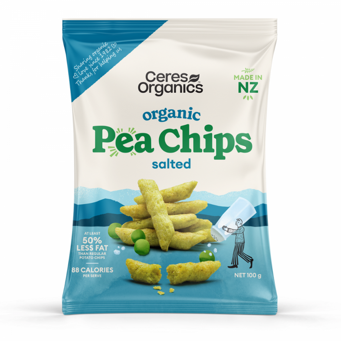 Ceres Organic Organic Pea Chips, Salted 100g - The Health Shop