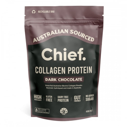 Chief. Collagen Protein Dark Chocolate 450g - The Health Shop