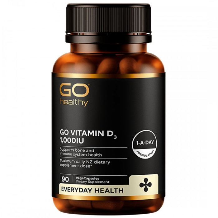 GO Healthy Vitamin D3 1,000IU 90vcaps - The Health Shop