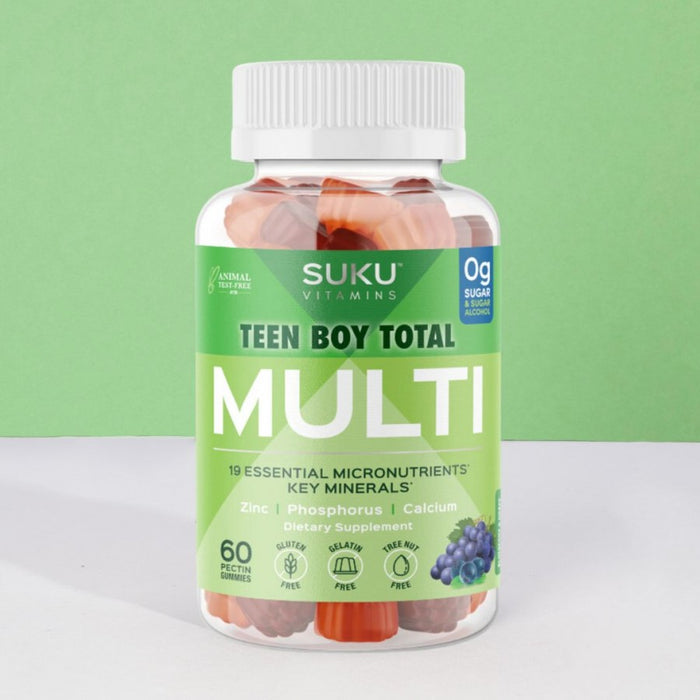 SUKU Vitamins Teen Boy Total Multi 60 Gummies - The Health Shop