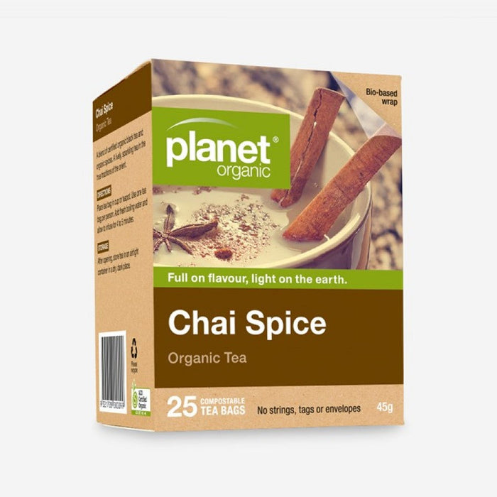 Planet Organic Chai Spice Tea 25 bags - The Health Shop
