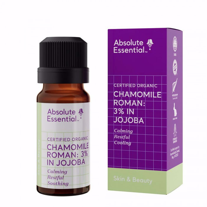 Absolute Essential Chamomile Roman: 3% in Jojoba (Organic) 10ml - The Health Shop