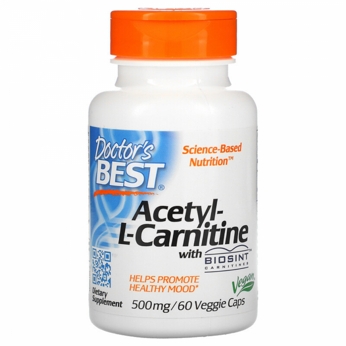 Doctor's Best Acetyl-L-Carnitine 500mg 60vcaps - The Health Shop