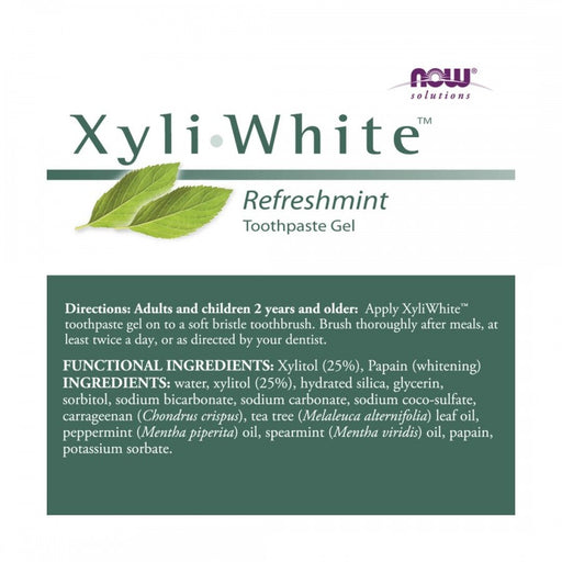 NOW Xyliwhite Refreshmint Toothpaste Gel - The Health Shop