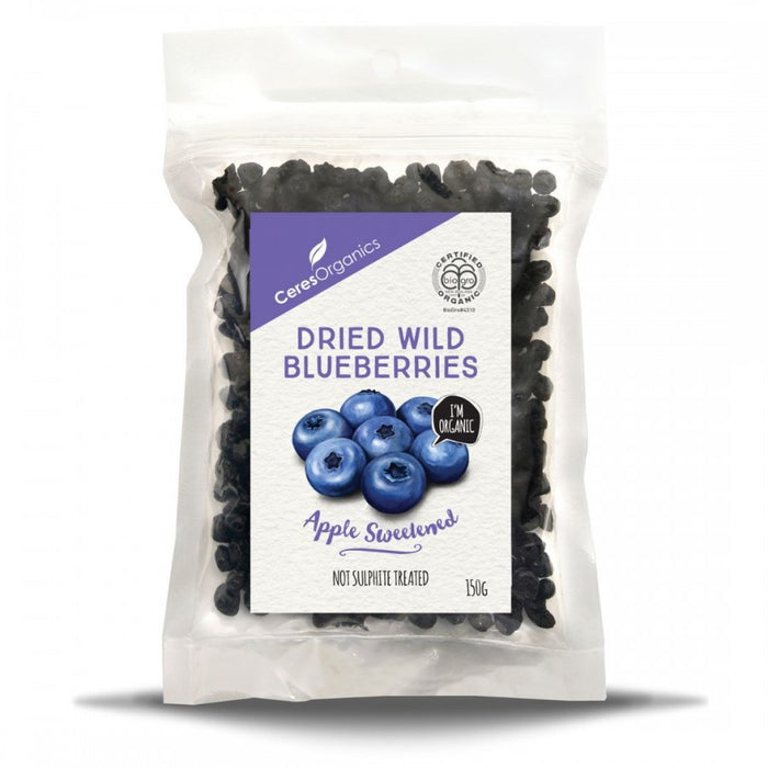 Ceres Organics Dried Wild Blueberries Organic 150g - The Health Shop