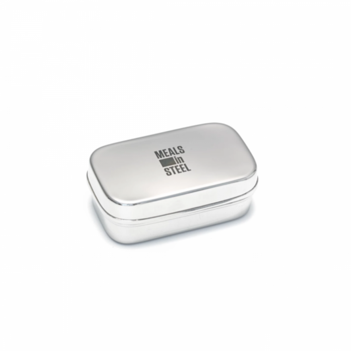 Meals In Steel Small Snack Box, Stainless Steel - The Health Shop