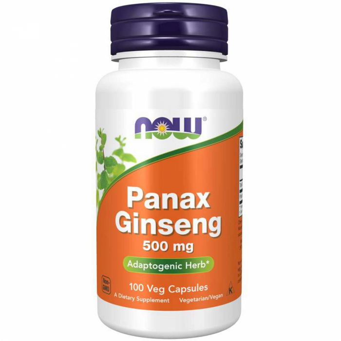 NOW Panax Ginseng 500mg 100vcaps - The Health Shop