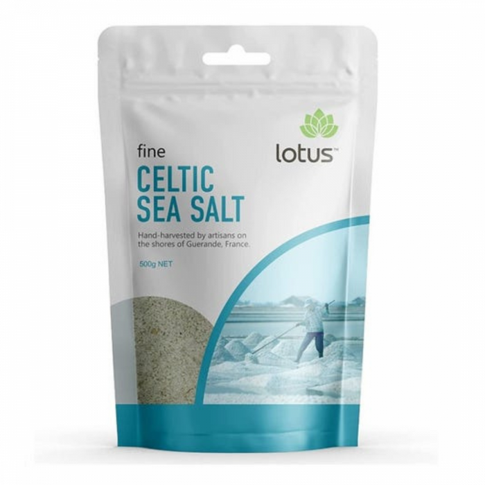 Lotus Fine Celtic Sea Salt 500g - The Health Shop