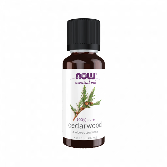 NOW Essential Oil Cedarwood 100% Pure 30ml - The Health Shop