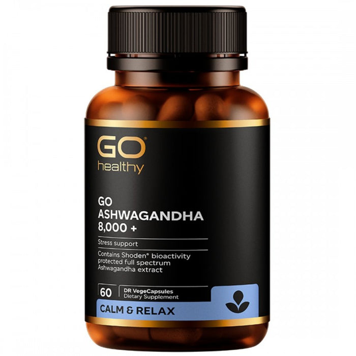 GO Healthy Ashwagandha 8,000 + 60vcaps - The Health Shop
