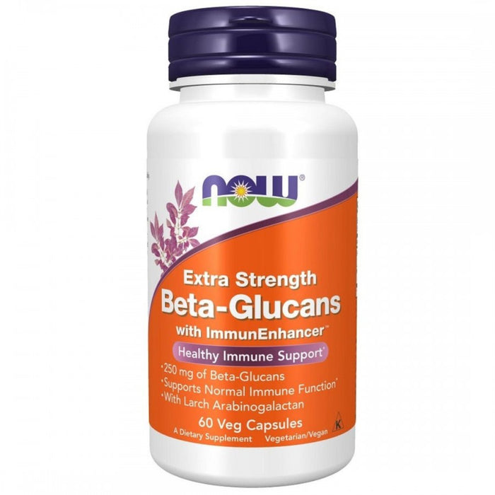 NOW Beta-Glucans with ImmunEnhancer™ 60vcaps - The Health Shop