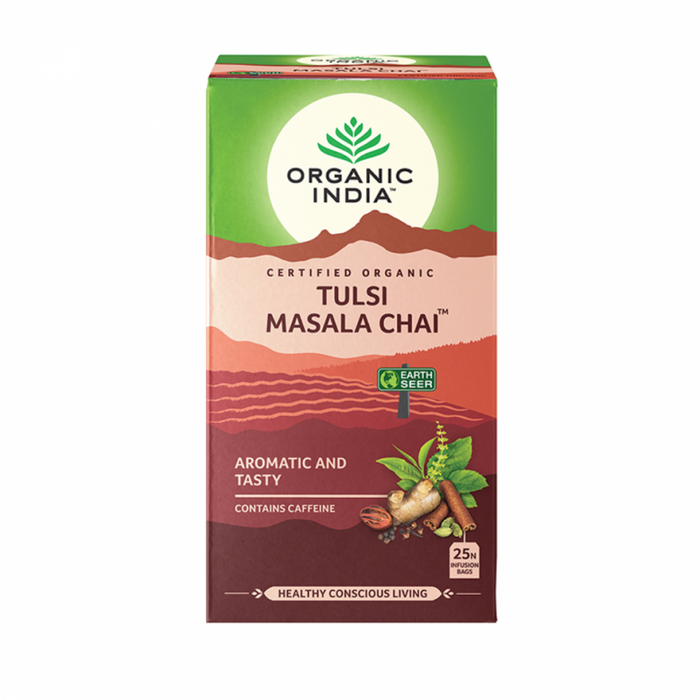 Organic India Tulsi Masala Chai 25 teabags - The Health Shop