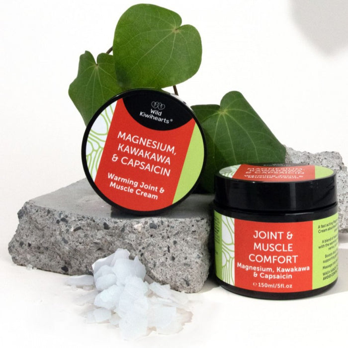 Wild Kiwihearts Magnesium Kawakawa & Capsaicin Cream 150ml - The Health Shop