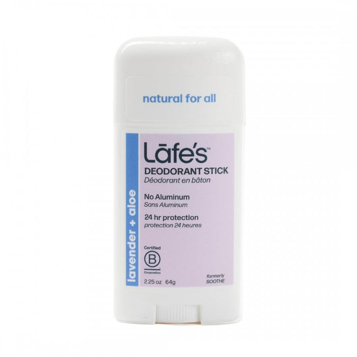 Lafe's Deodorant Stick, lavender + aloe - The Health Shop