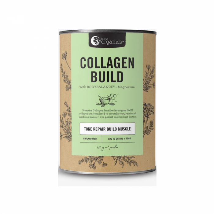 Nutra Organics Collagen Build, Unflavoured 450g - The Health Shop