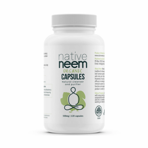 Native Neem Organic Neem 120 capsules - The Health Shop