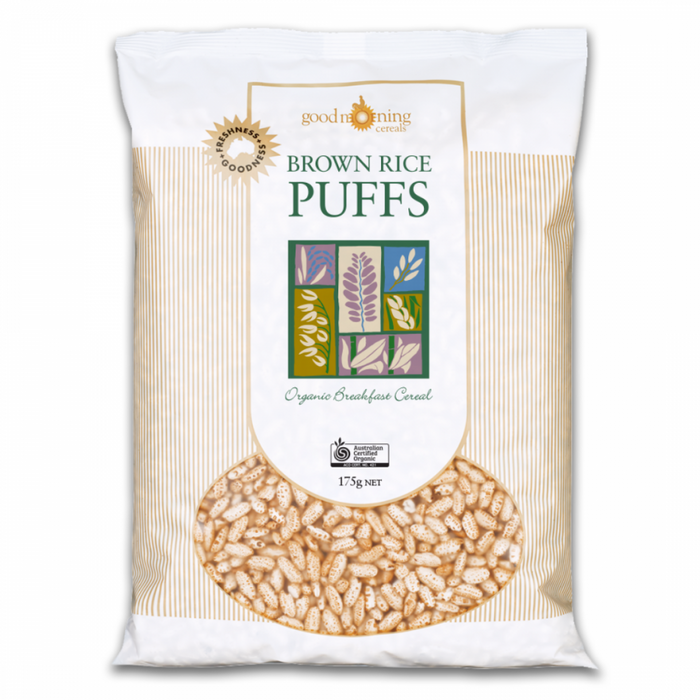 Good Morning Cereals Organic Brown Rice Puffs 175g