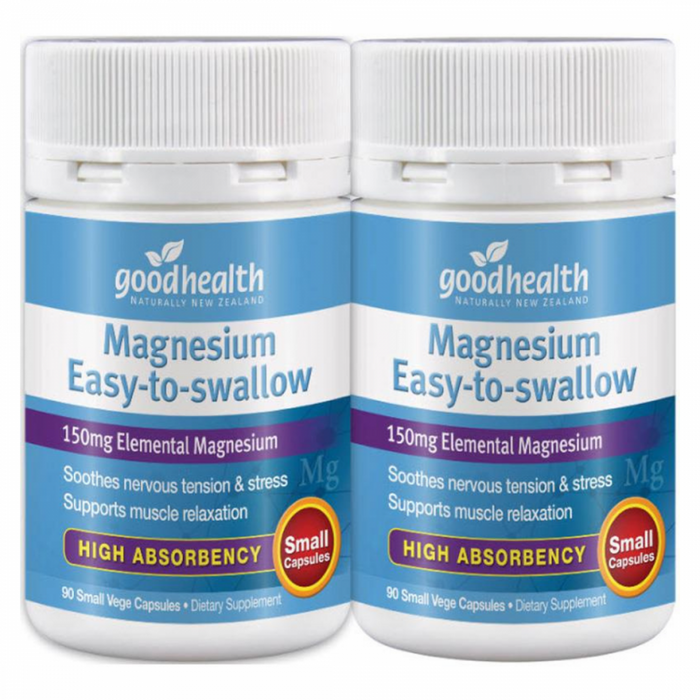 Goodhealth Magnesium Easy-to-Swallow 90caps Twin Pack - The Health Shop