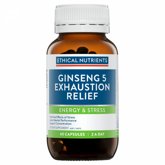 Ethical Nutrients Ginseng 5 Exhaustion Relief 60caps