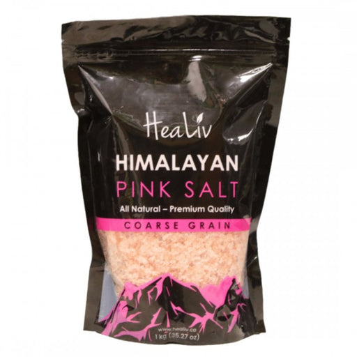 HeaLiv Himalayan Pink Salt, Coarse Grain 1kg