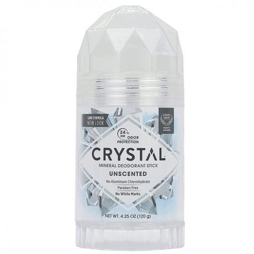 CRYSTAL Mineral Deodorant Stick, Unscented 120g - The Health Shop