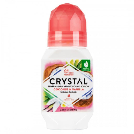 CRYSTAL Mineral Deodorant Roll-on Coconut Vanilla 66ml