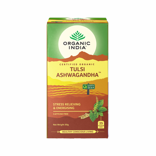 Organic India Tulsi Ashwagandha 25 teabags - The Health Shop