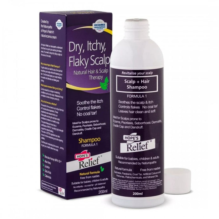 Hope's Relief Dry, Itchy, Flaky Scalp Shampoo 200ml - The Health Shop