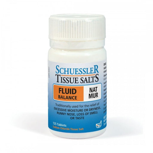 Schuessler Tissue Salts Nat Mur - FLUID BALANCE - 125tabs
