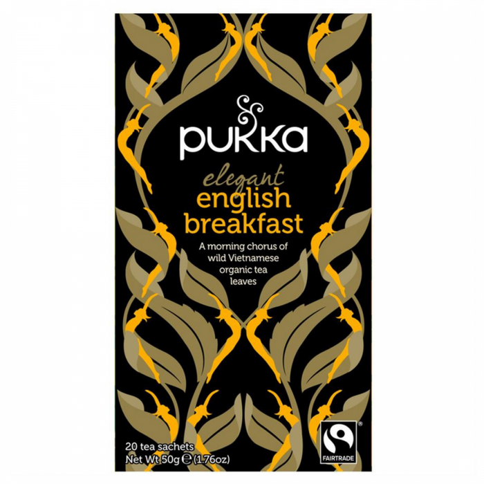 Pukka Elegant English Breakfast 20 black tea sachets - The Health Shop