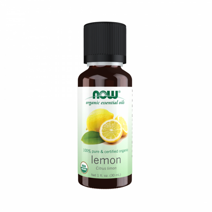 NOW Essential Oil Lemon Organic & 100% Pure 30ml