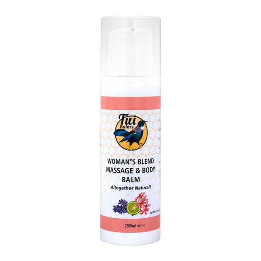 Tui Balms Massage & Body Balm WOMAN'S BLEND 250ml Pump - The Health Shop