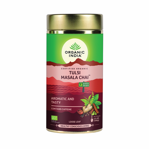 Organic India Tulsi Masala Chai Loose Leaf Tea 100g - The Health Shop