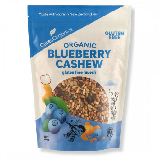 Ceres Organics Organic Blueberry Cashew Gluten Free Muesli 400g Food & Drink > Breakfasts