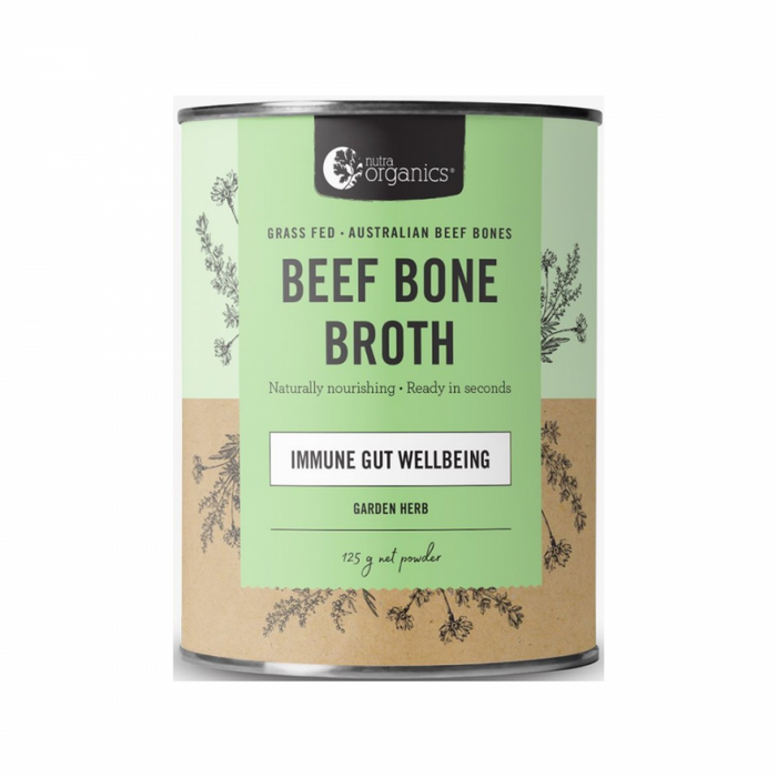 Nutra Organics Beef Bone Broth, Garden Herb 125g