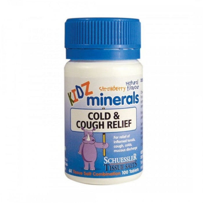 Schuessler Tissue Salts Kidz Minerals - COLD & COUGH RELIEF - 100tabs