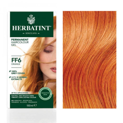 Herbatint Permanent Hair Colour Gel - Flash Fashion: FF6 Orange - The Health Shop